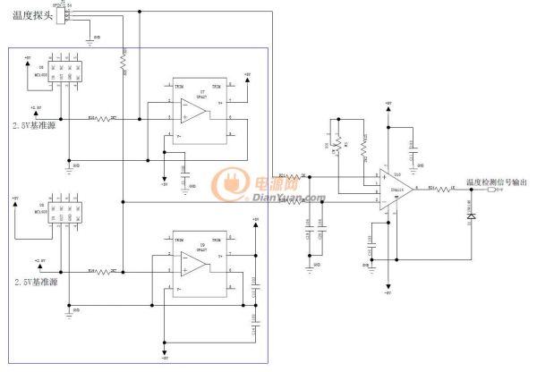 溫度檢測(cè)放大電路