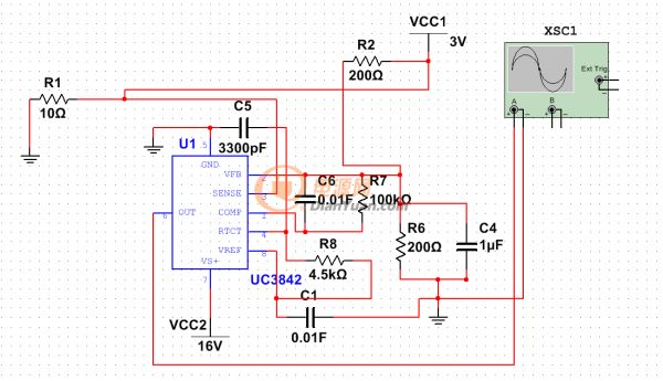 UC3842工作狀態(tài)調(diào)節(jié)